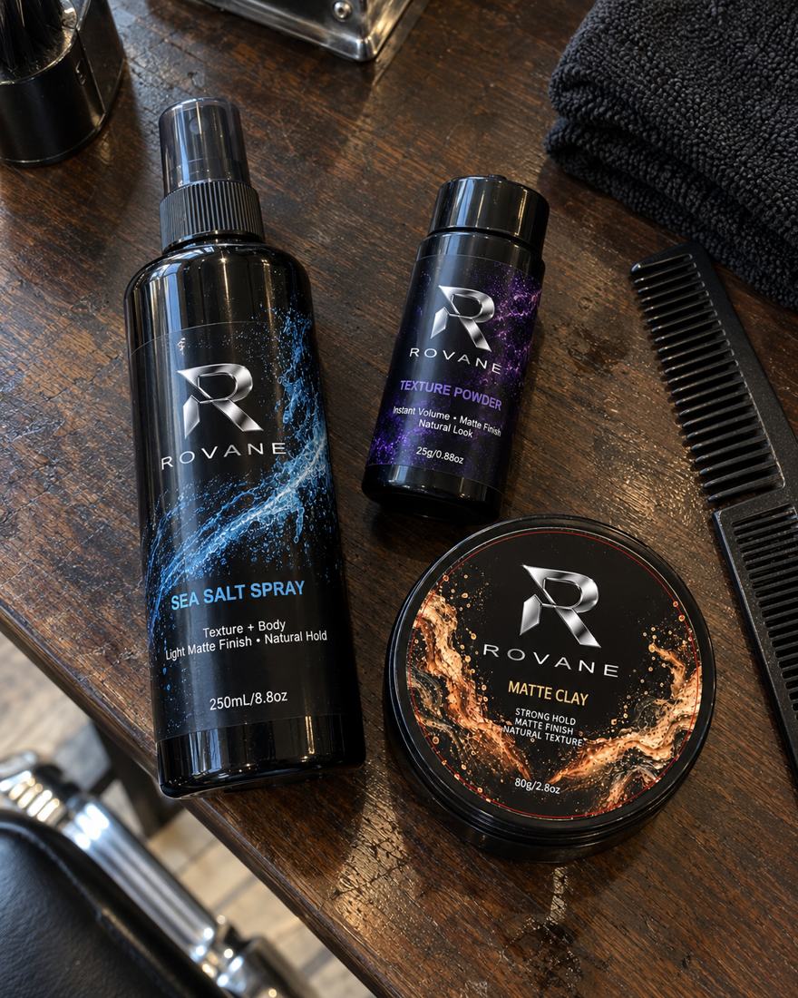 ROVANE Sea Salt Spray, Texture Powder and Matte Clay